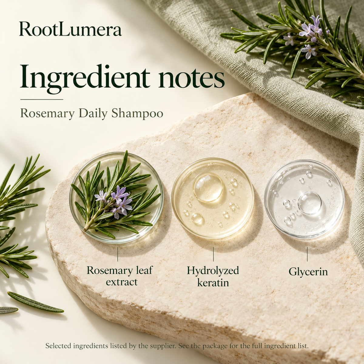 Rosemary Daily Shampoo — 100 ml — ingredients