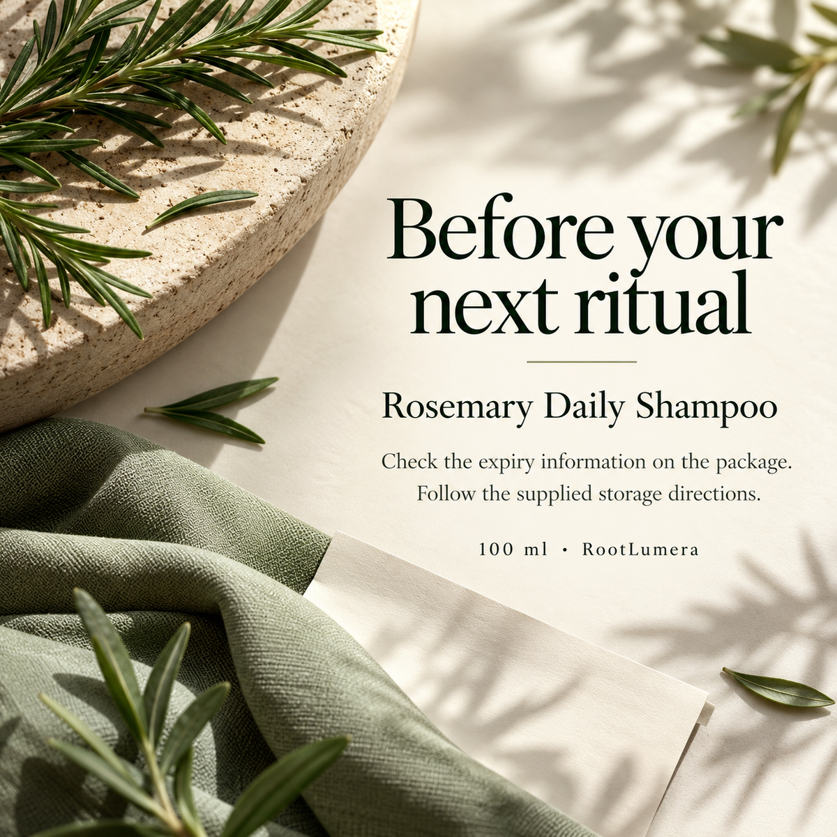 Rosemary Daily Shampoo — 100 ml — care