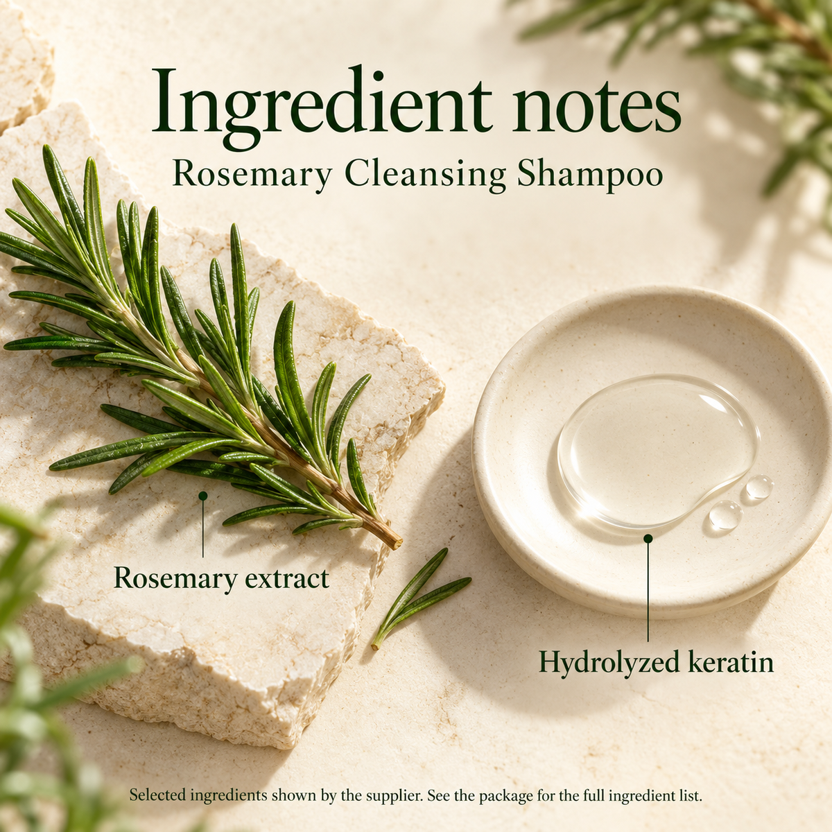 Rosemary Cleansing Shampoo — 100 ml — ingredients