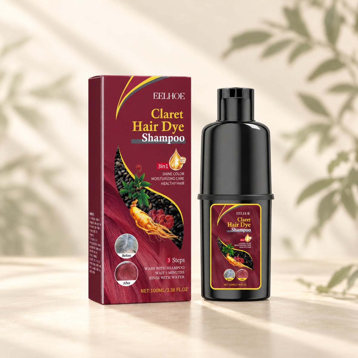 Burgundy Hair Color Shampoo — 100 ml — main
