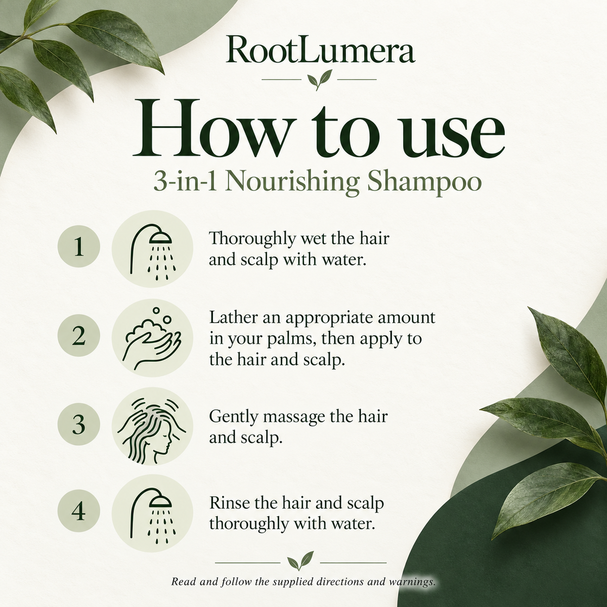 3-in-1 Nourishing Shampoo — 118 ml — how to use