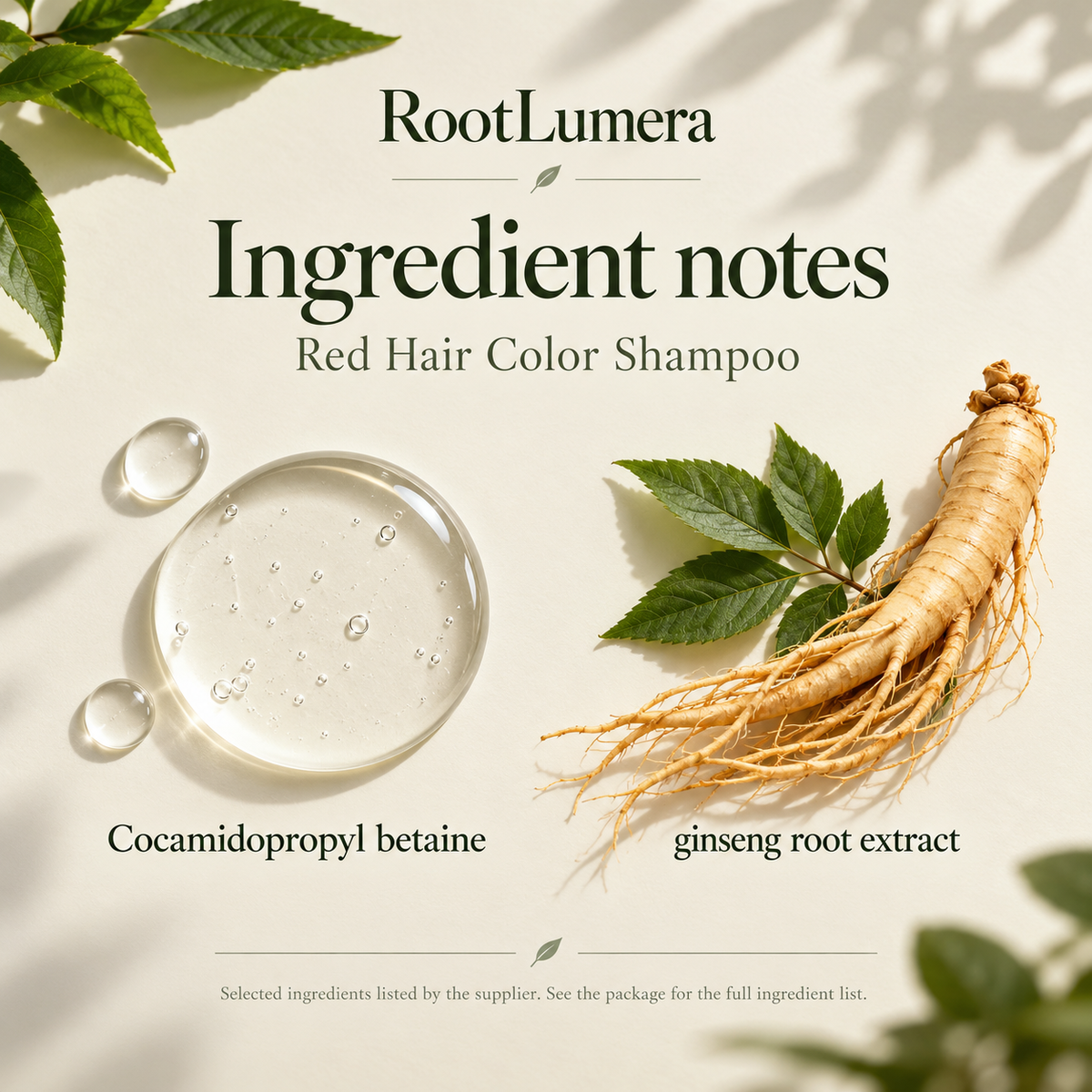Red Hair Color Shampoo — 100 ml — ingredients