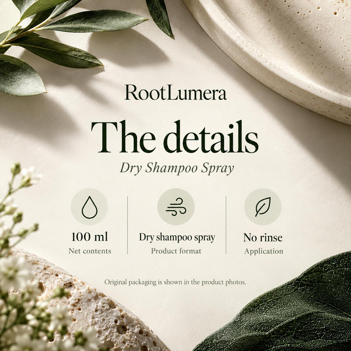 Dry Shampoo Spray — 100 ml — specifications