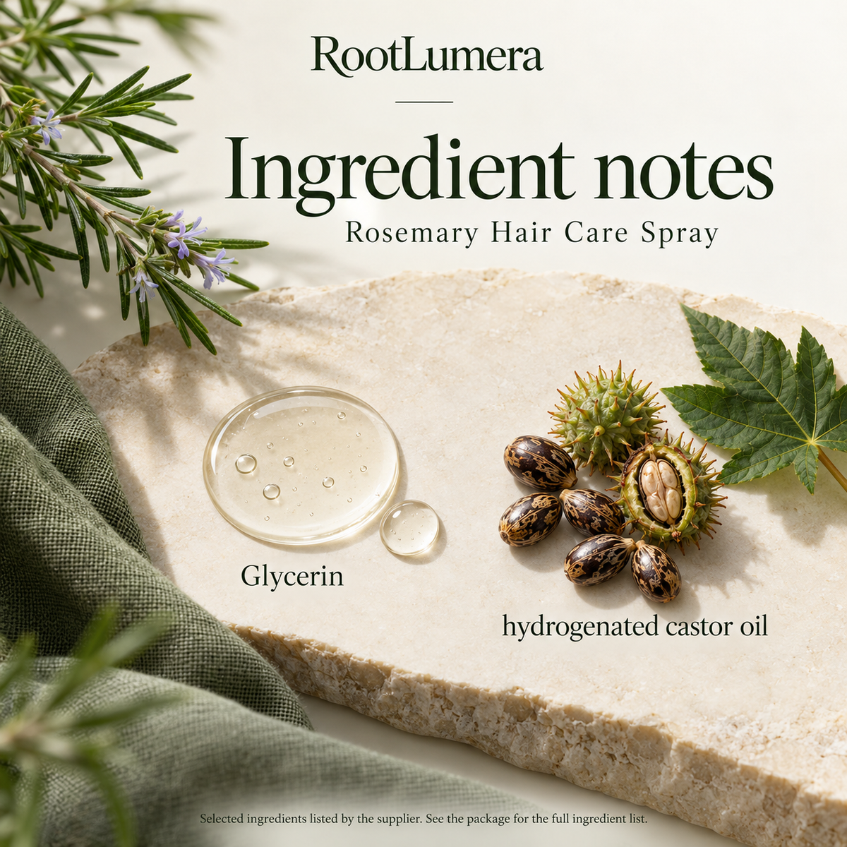 Rosemary Hair Care Spray — 100 ml — ingredients