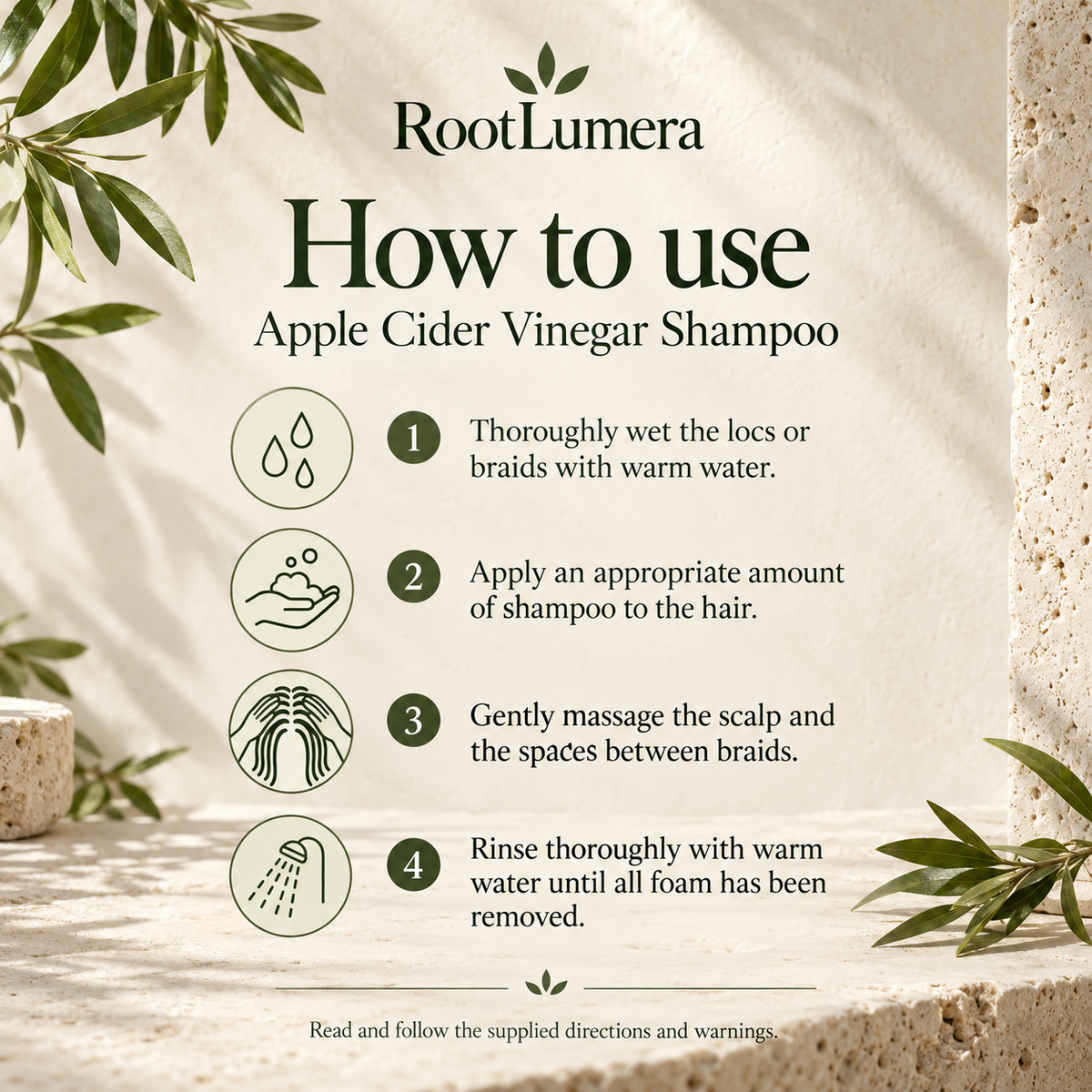 Apple Cider Vinegar Shampoo — 100 ml — how to use