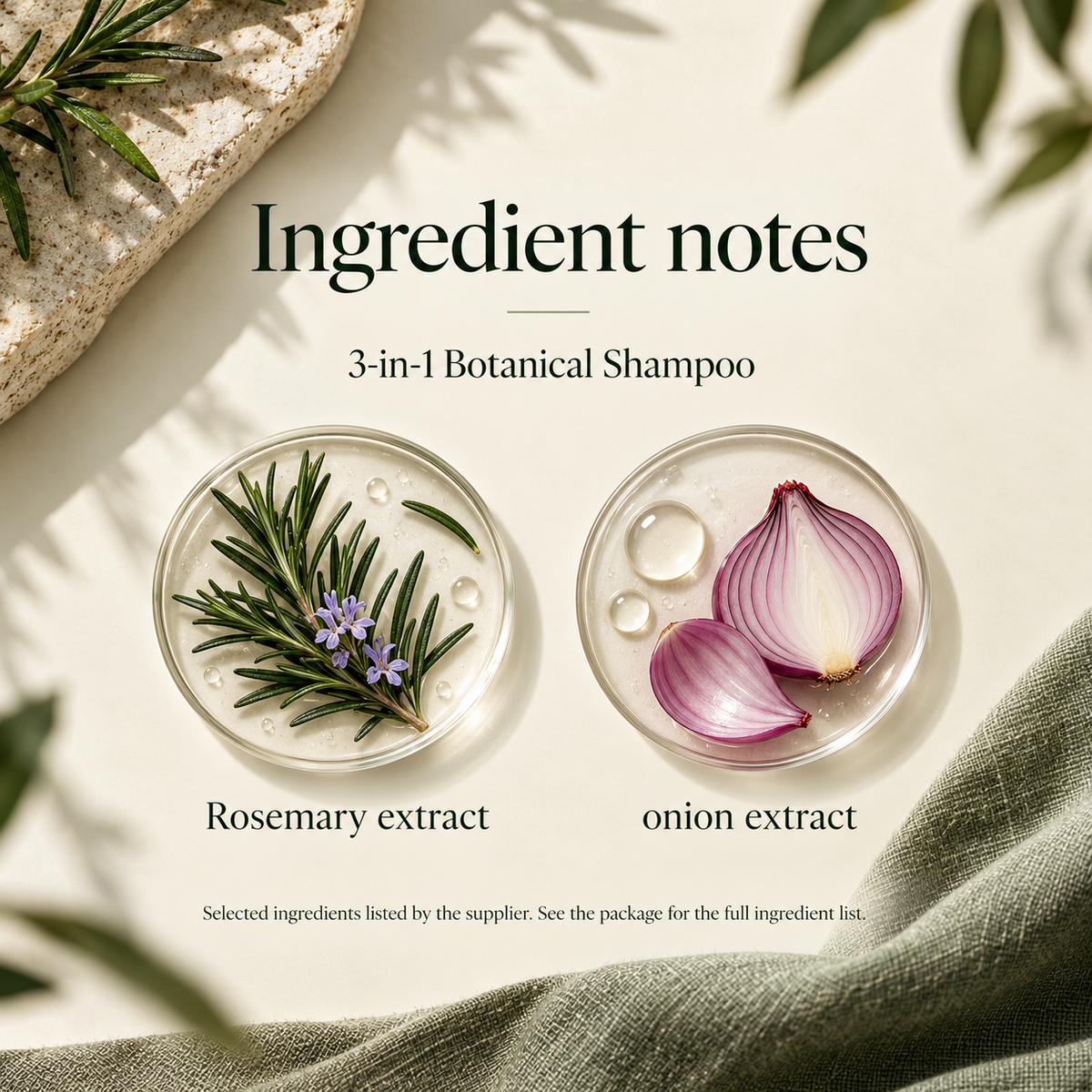 3-in-1 Botanical Shampoo — 100 ml — ingredients