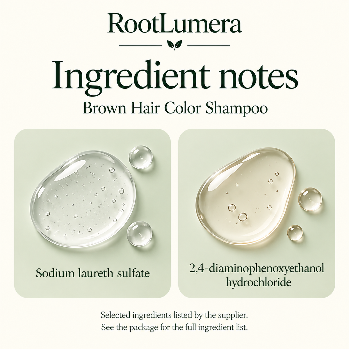Brown Hair Color Shampoo — 100 ml — ingredients