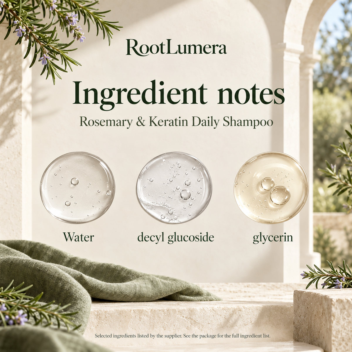 Rosemary & Keratin Daily Shampoo — 100 ml — ingredients