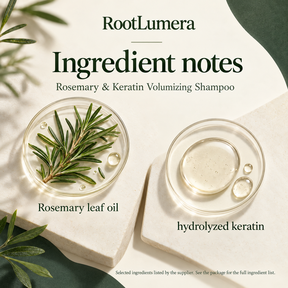 Rosemary & Keratin Volumizing Shampoo — 220 ml — ingredients