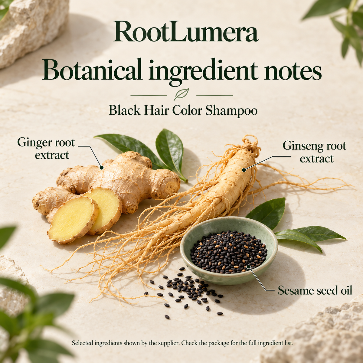 Black Hair Color Shampoo — 500 ml — ingredients