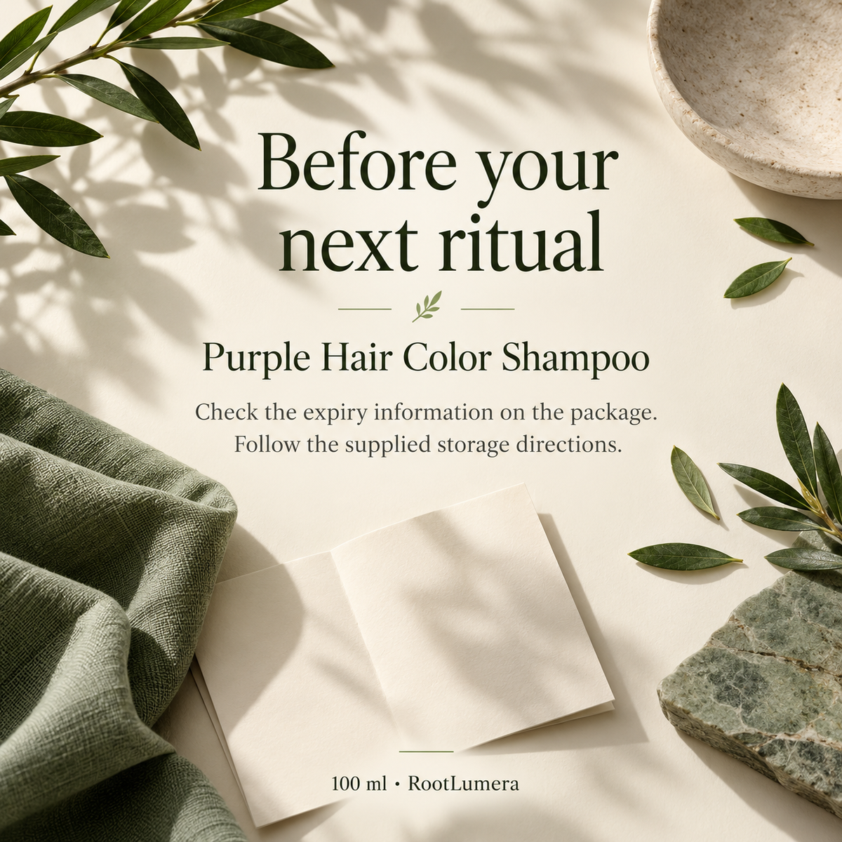 Purple Hair Color Shampoo — 100 ml — care