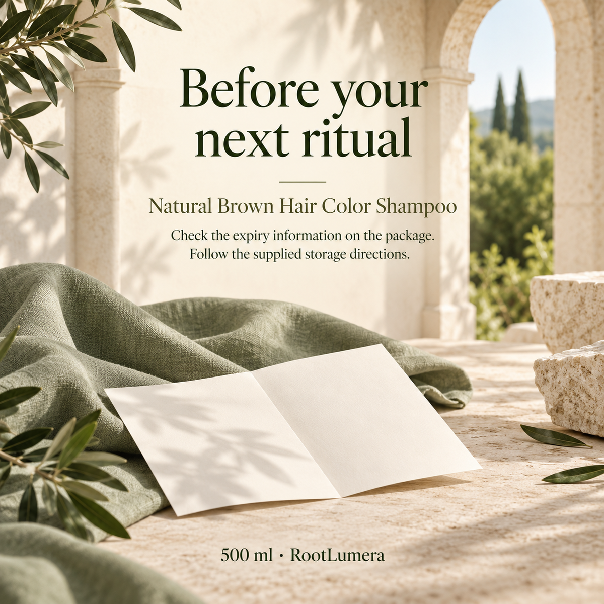 Natural Brown Hair Color Shampoo — 500 ml — care