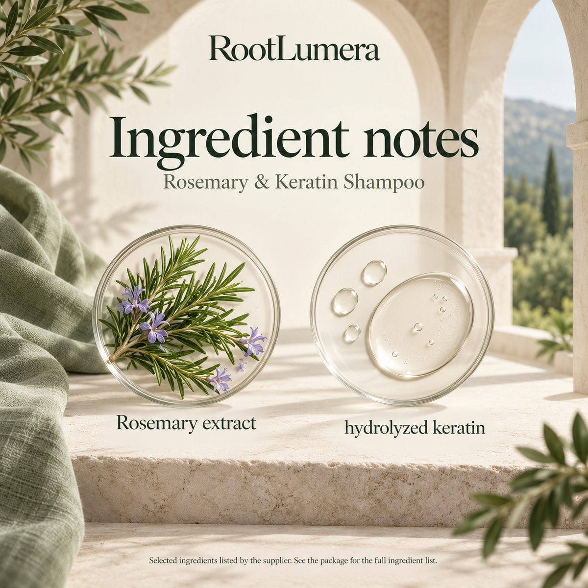 Rosemary & Keratin Shampoo — 220 ml — ingredients