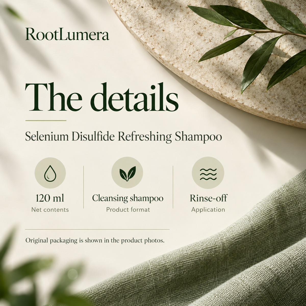 Selenium Disulfide Refreshing Shampoo — 120 ml — specifications