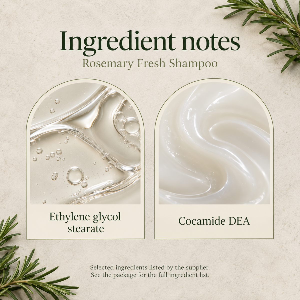 Rosemary Fresh Shampoo — 100 ml — ingredients