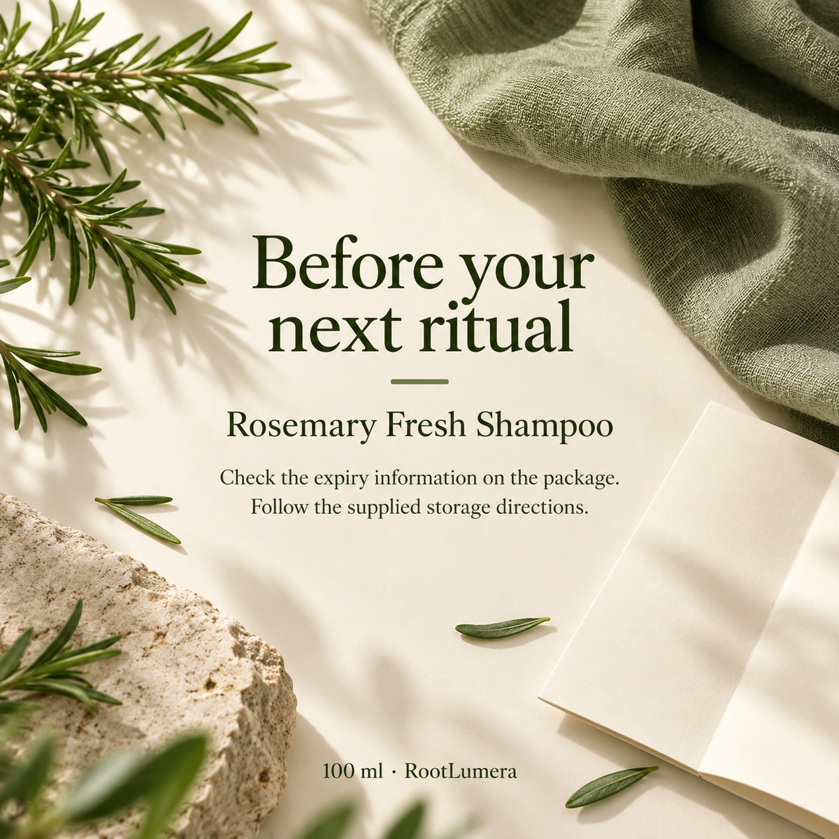Rosemary Fresh Shampoo — 100 ml — care