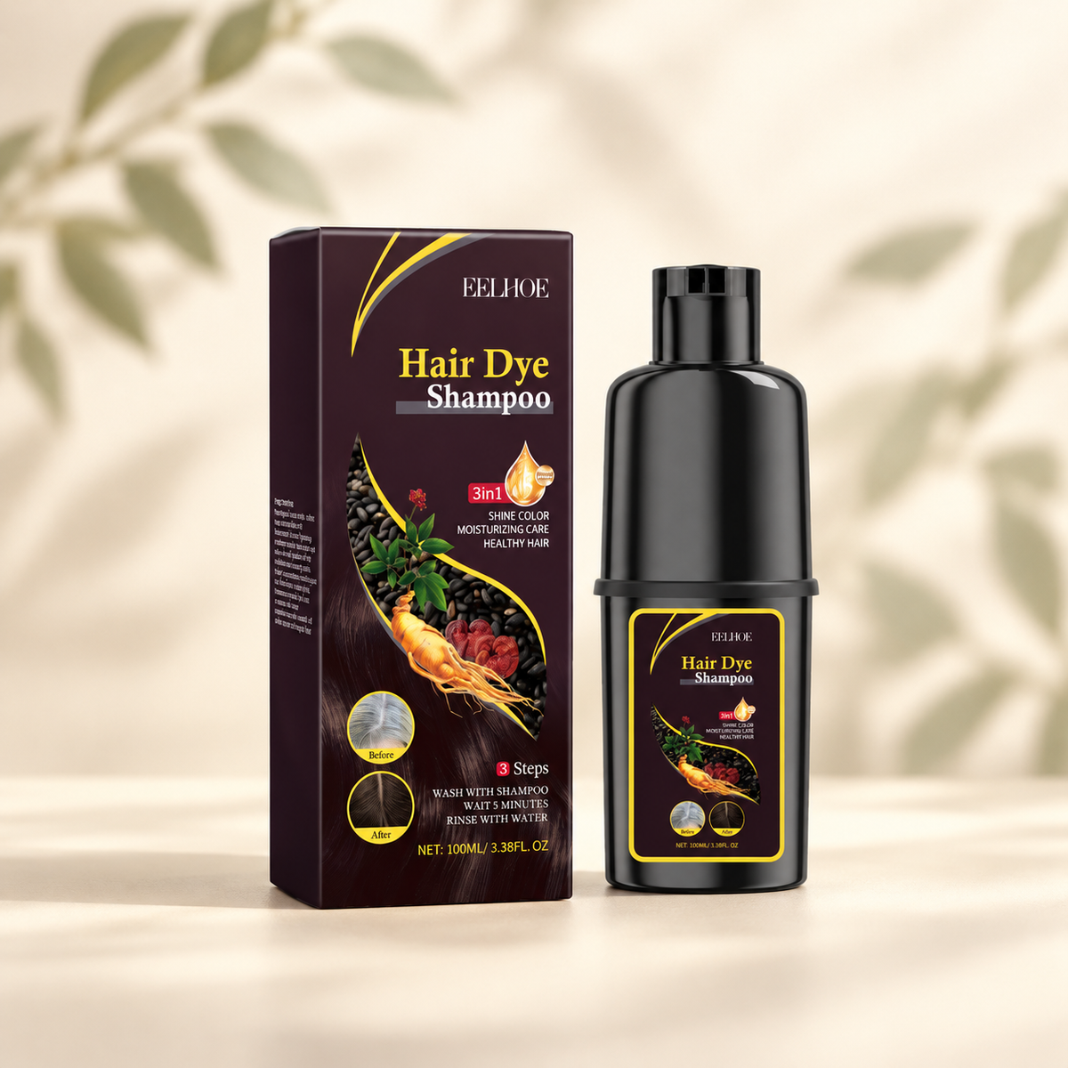 Brown Hair Color Shampoo — 100 ml — main