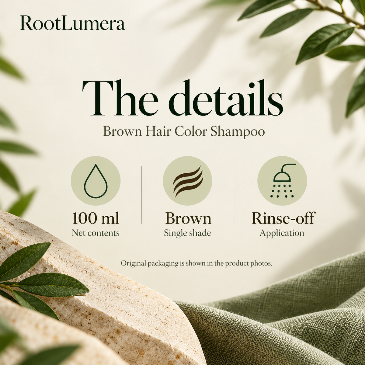 Brown Hair Color Shampoo — 100 ml — specifications