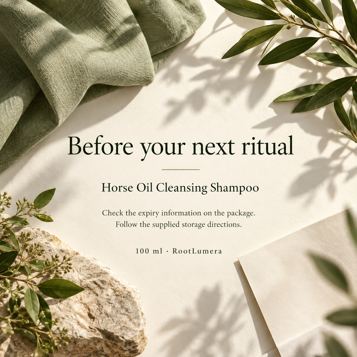 Horse Oil Cleansing Shampoo — 100 ml — care