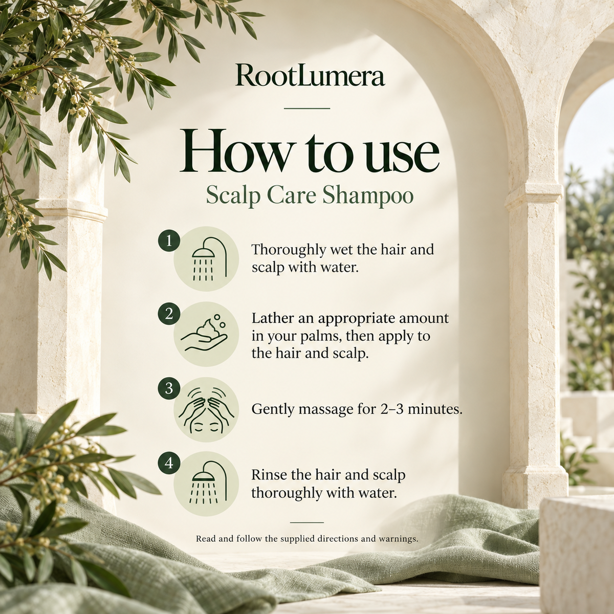 Scalp Care Shampoo — 100 ml — how to use