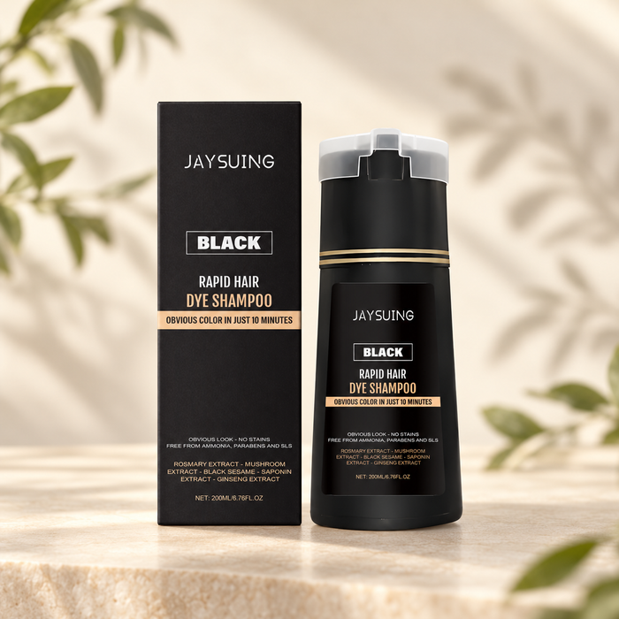 Men's Black Hair Color Shampoo — 200 ml — main