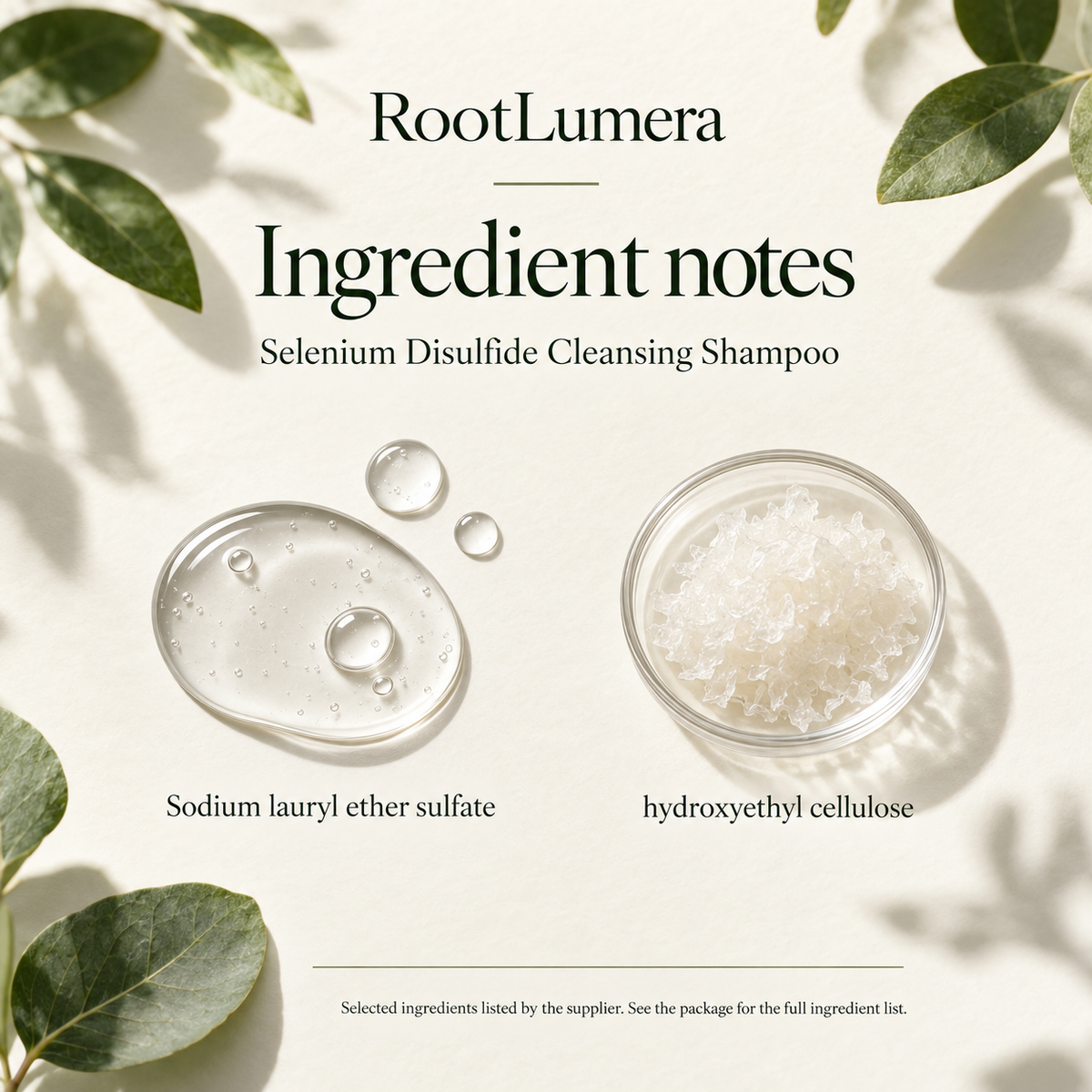 Selenium Disulfide Cleansing Shampoo — 227 g — ingredients