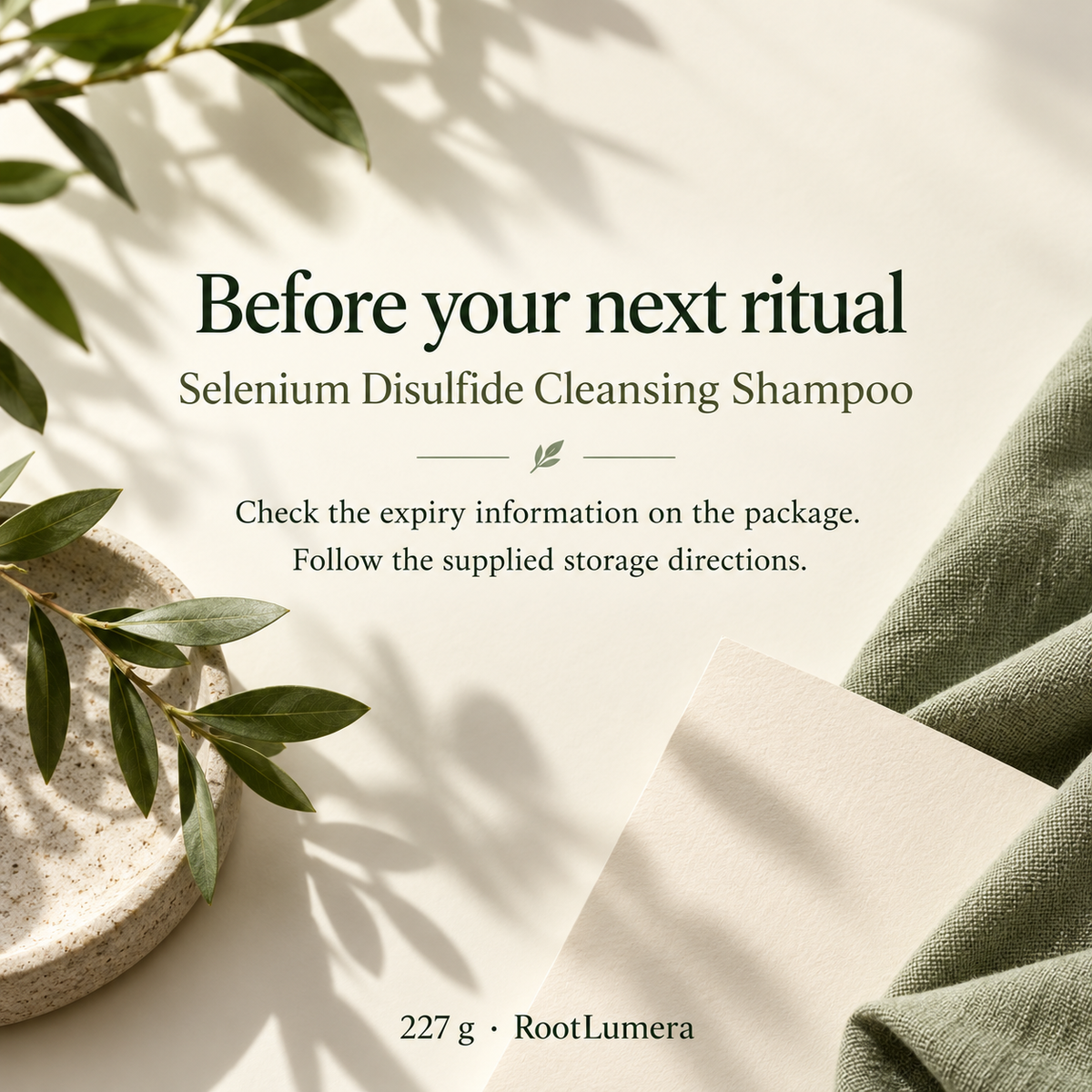 Selenium Disulfide Cleansing Shampoo — 227 g — care