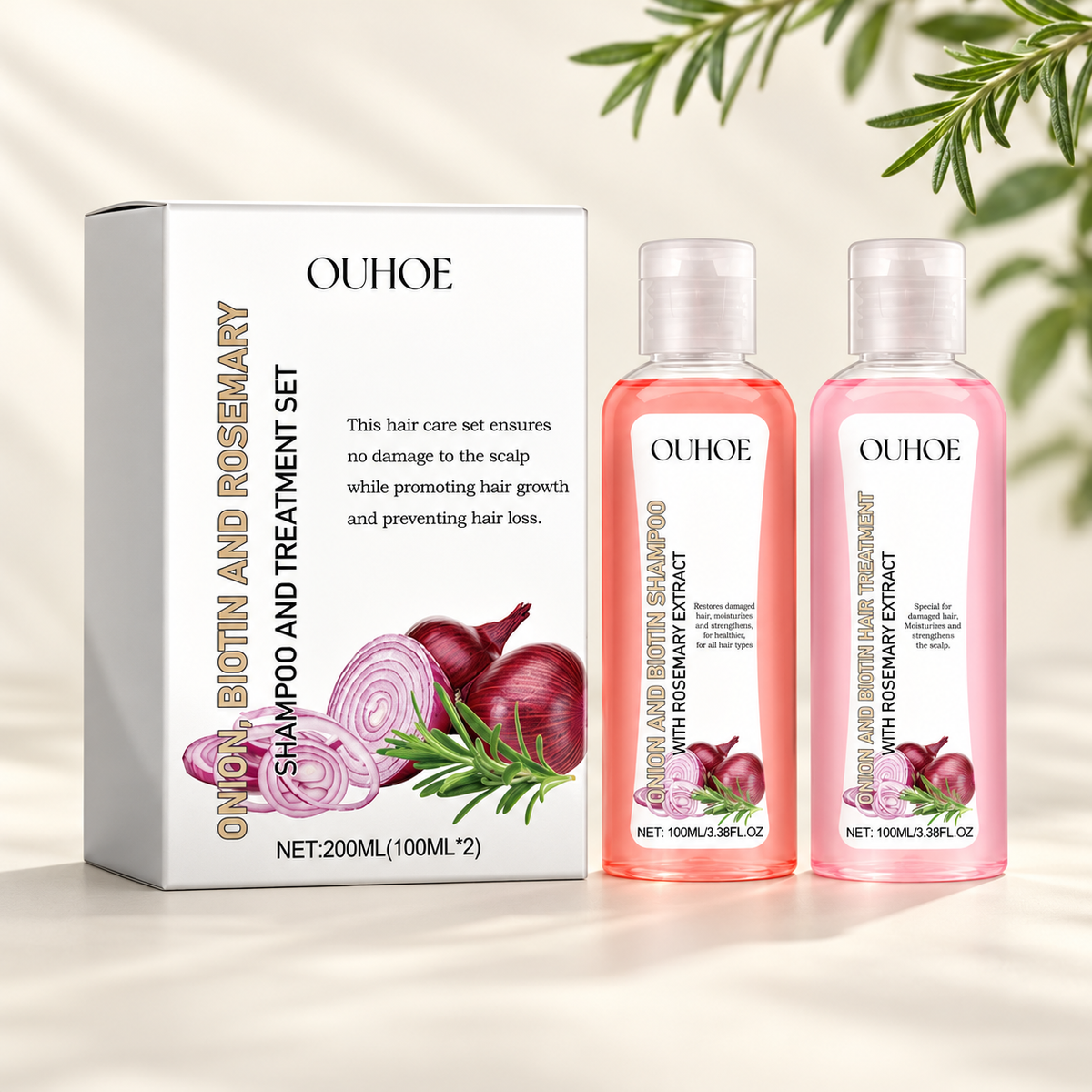 Onion, Biotin & Rosemary Wash Duo — 200 ml — main