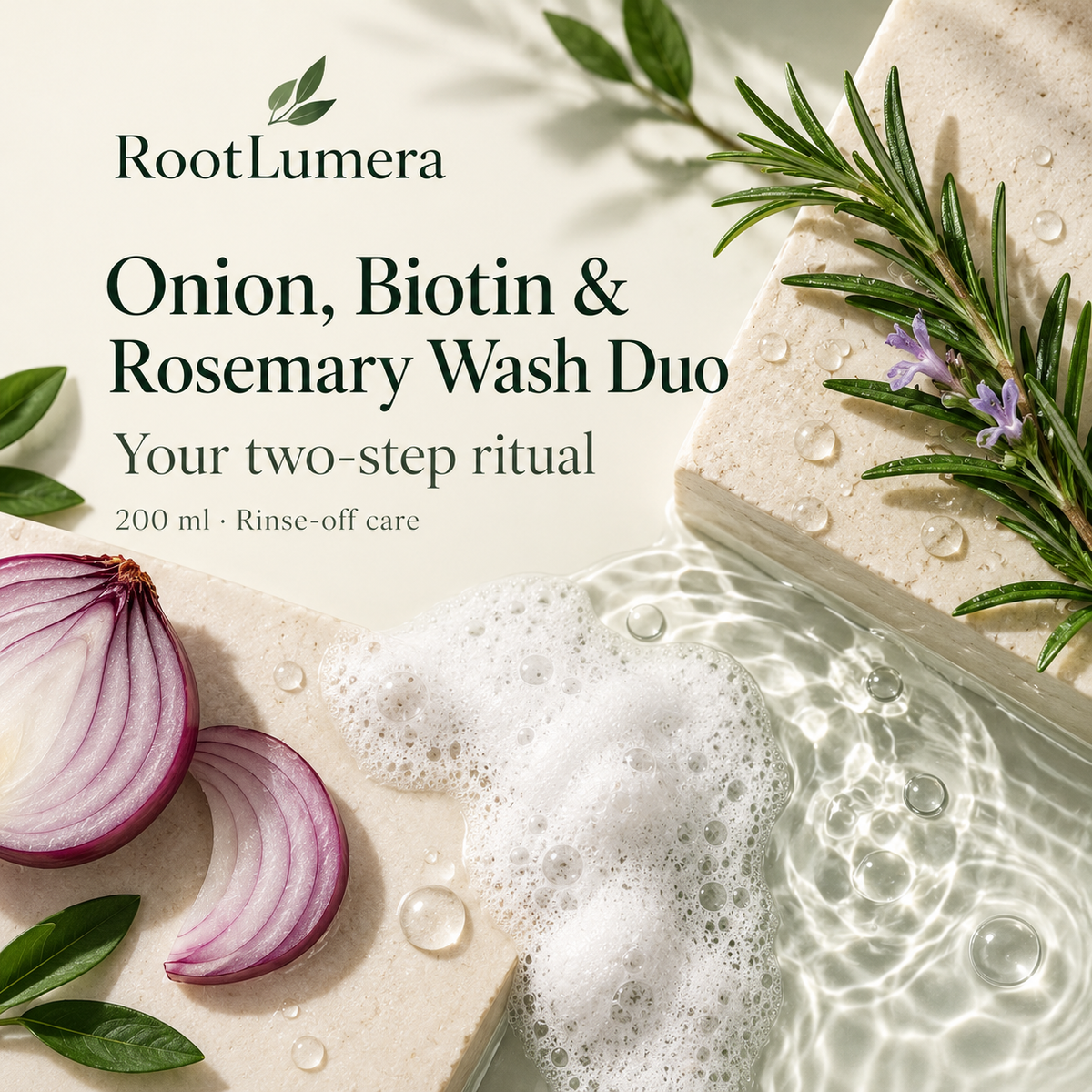 Onion, Biotin & Rosemary Wash Duo — 200 ml — ritual
