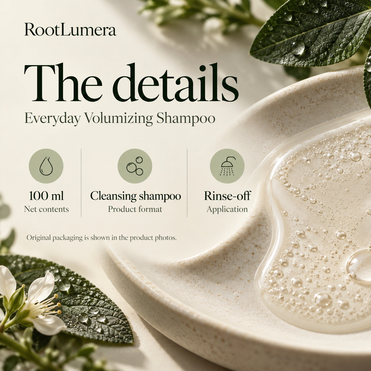 Everyday Volumizing Shampoo — 100 ml — specifications