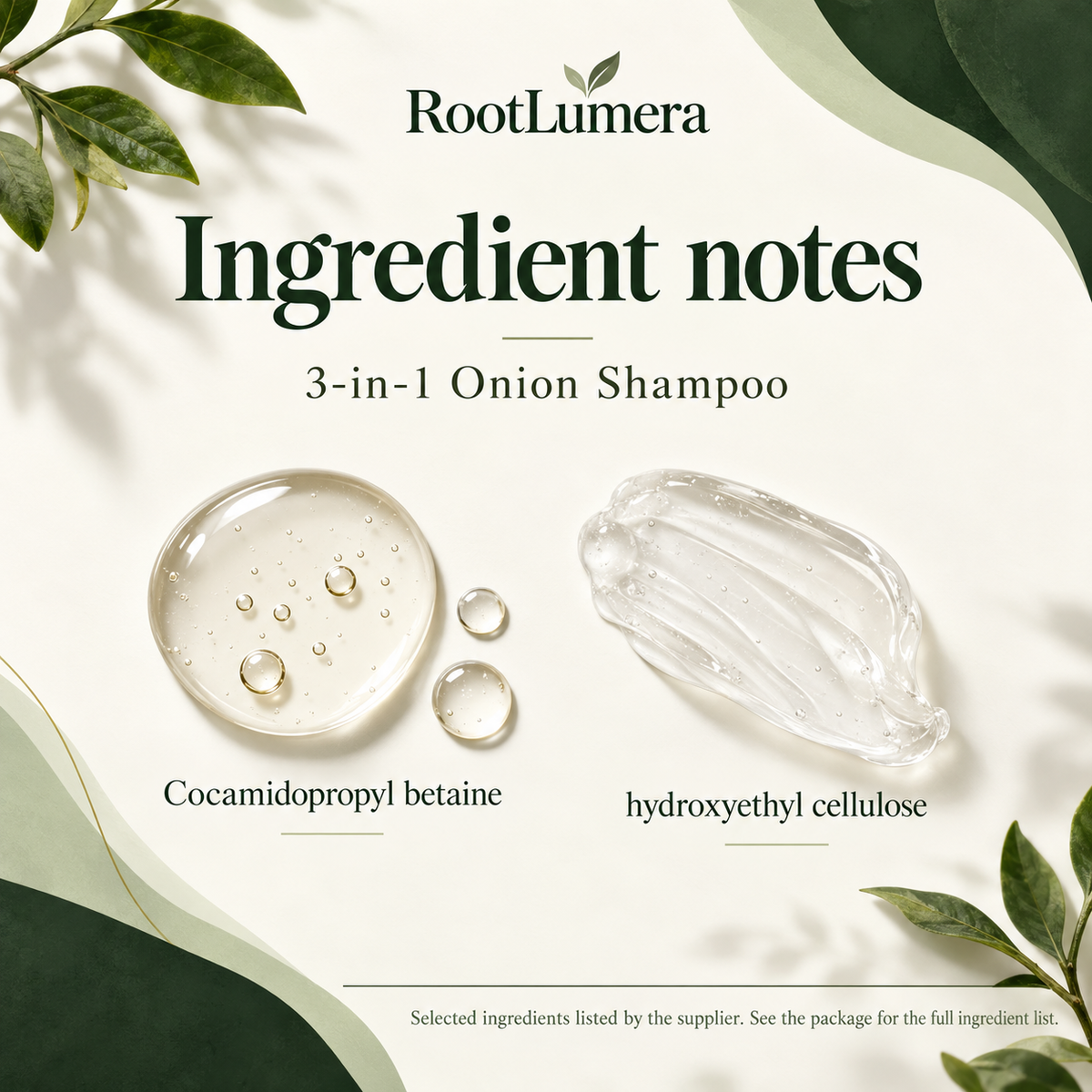 3-in-1 Onion Shampoo — 100 ml — ingredients