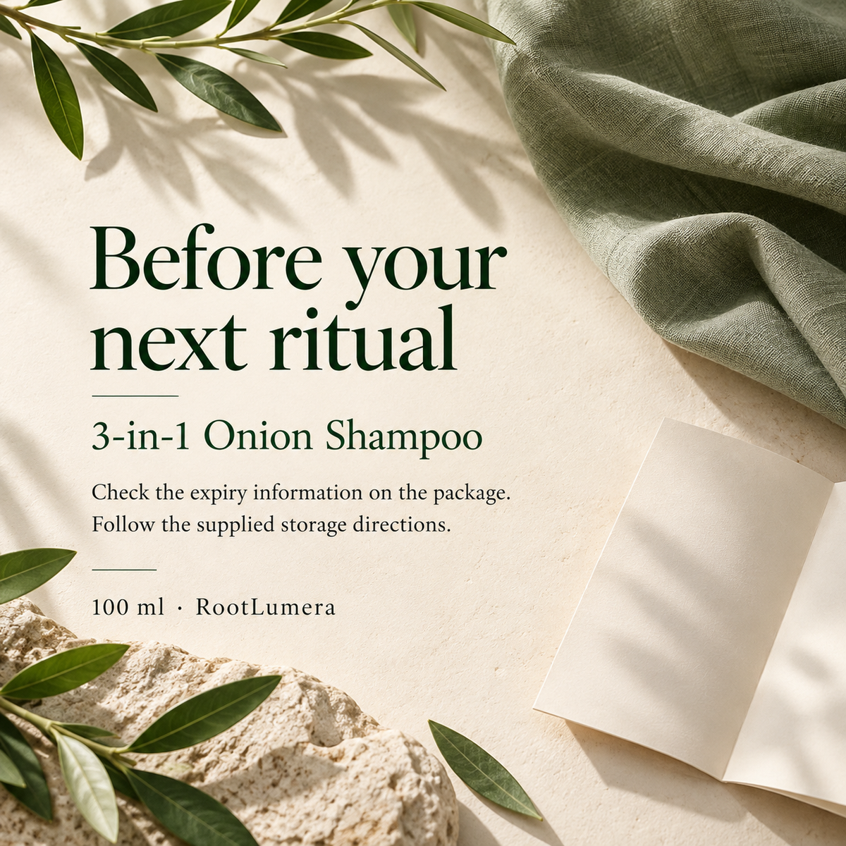 3-in-1 Onion Shampoo — 100 ml — care